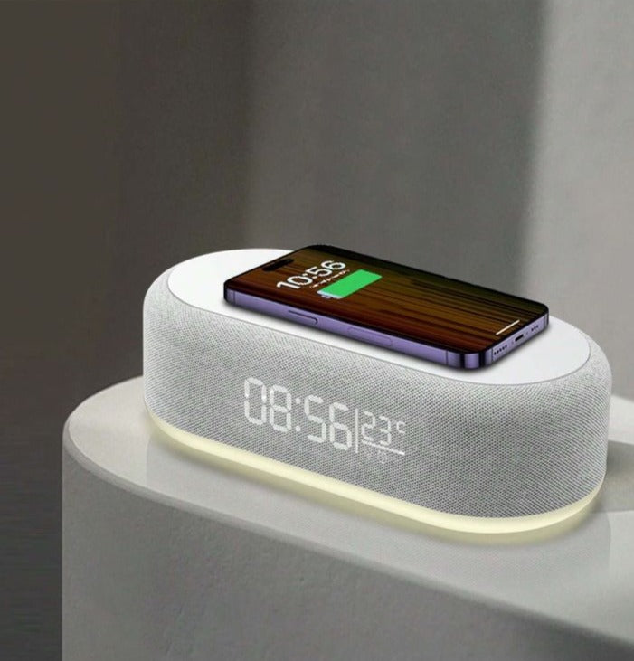 Wireless charger alarm clock